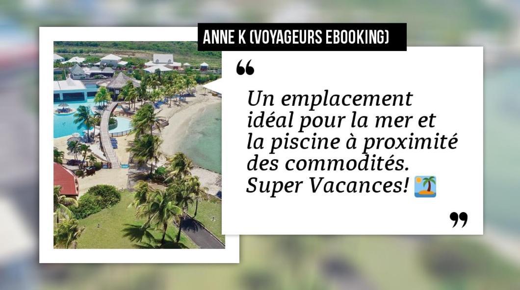 Romantique Et Bel Appartement En Bord De La Mer, Piscine Surveillee Et Belle Plage A 50M Сен Франсоа Екстериор снимка